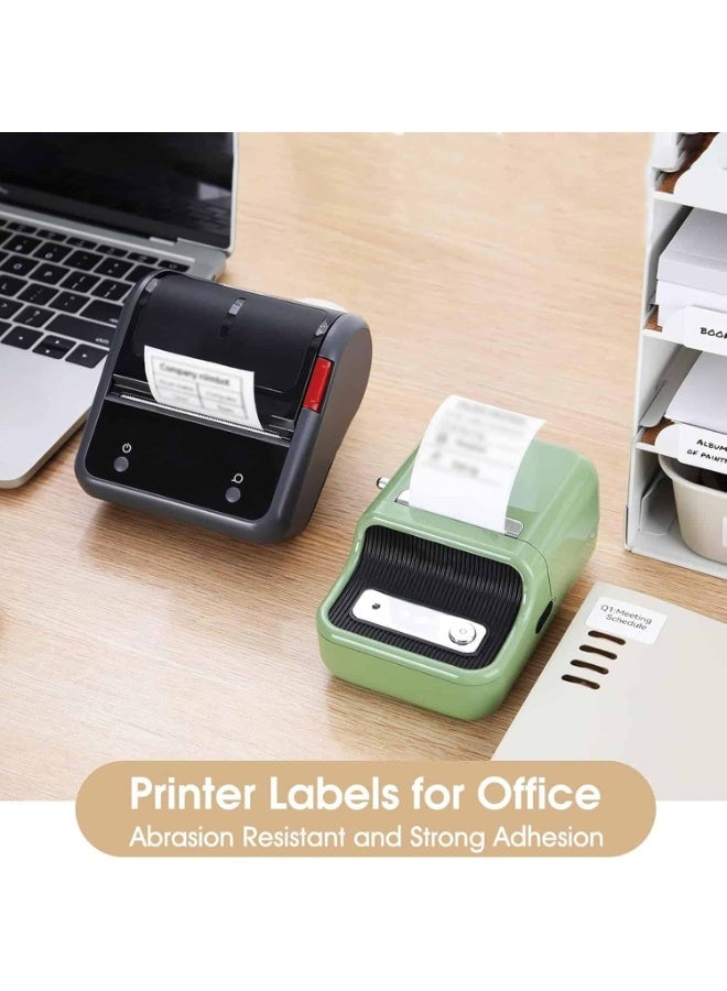 Mitoy 2 Rolls 220Pcs Labels Roll Thermal Sticker Paper, White Label Maker Tape, Waterproof Label Print Paper, Strong Self-Adhesive Label Stickers for Printer (50x30mm) - Image 2